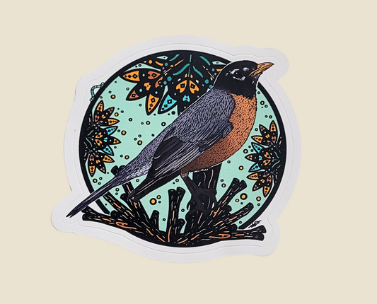 American Robin Sticker (3×3)