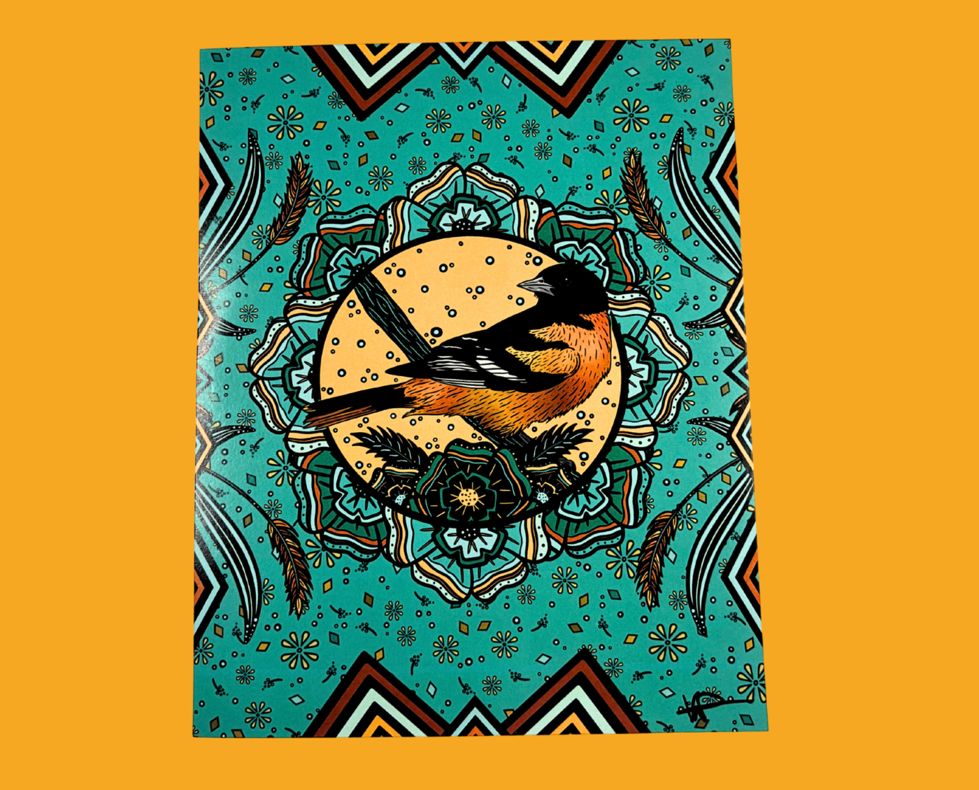 Baltimore Oriole – Unframed Print (8×10)