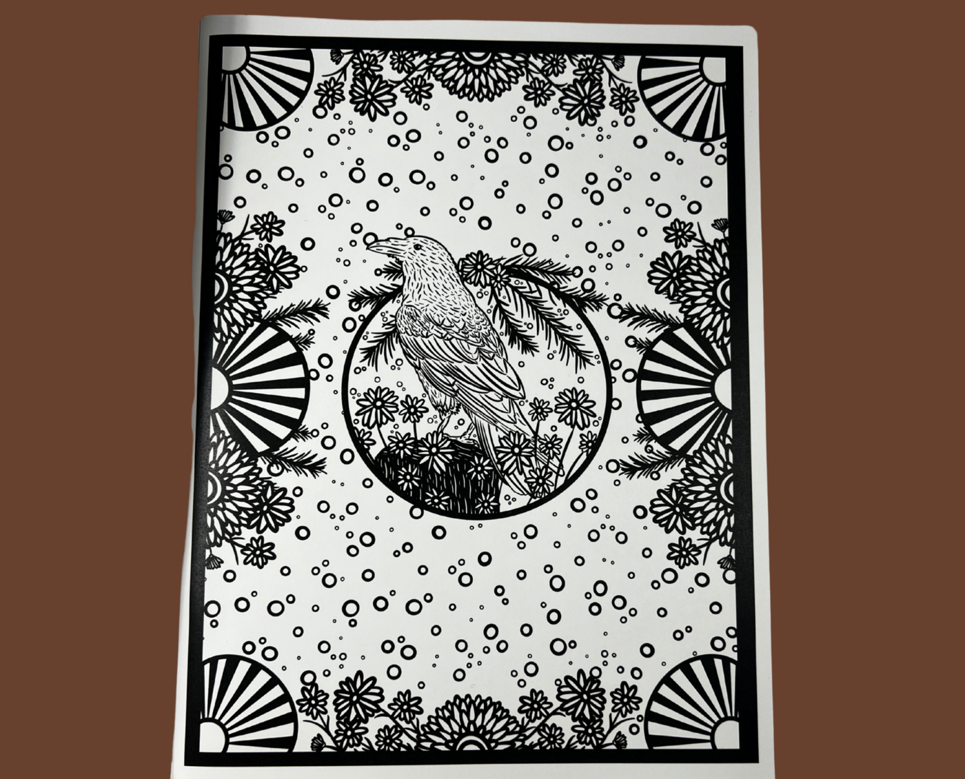 Healing Brown Bear Colouring Book