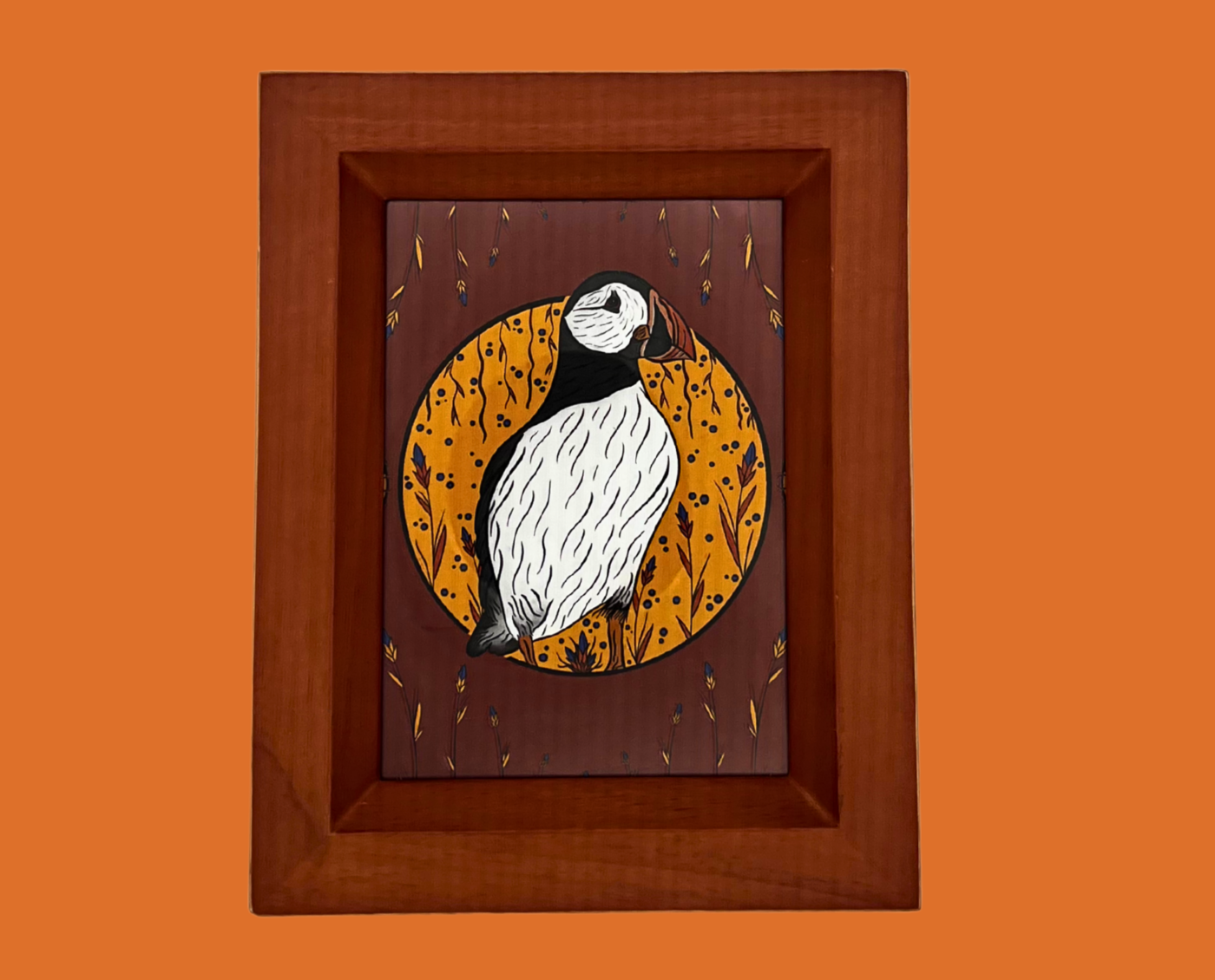Puffin – Framed Print (5×7)