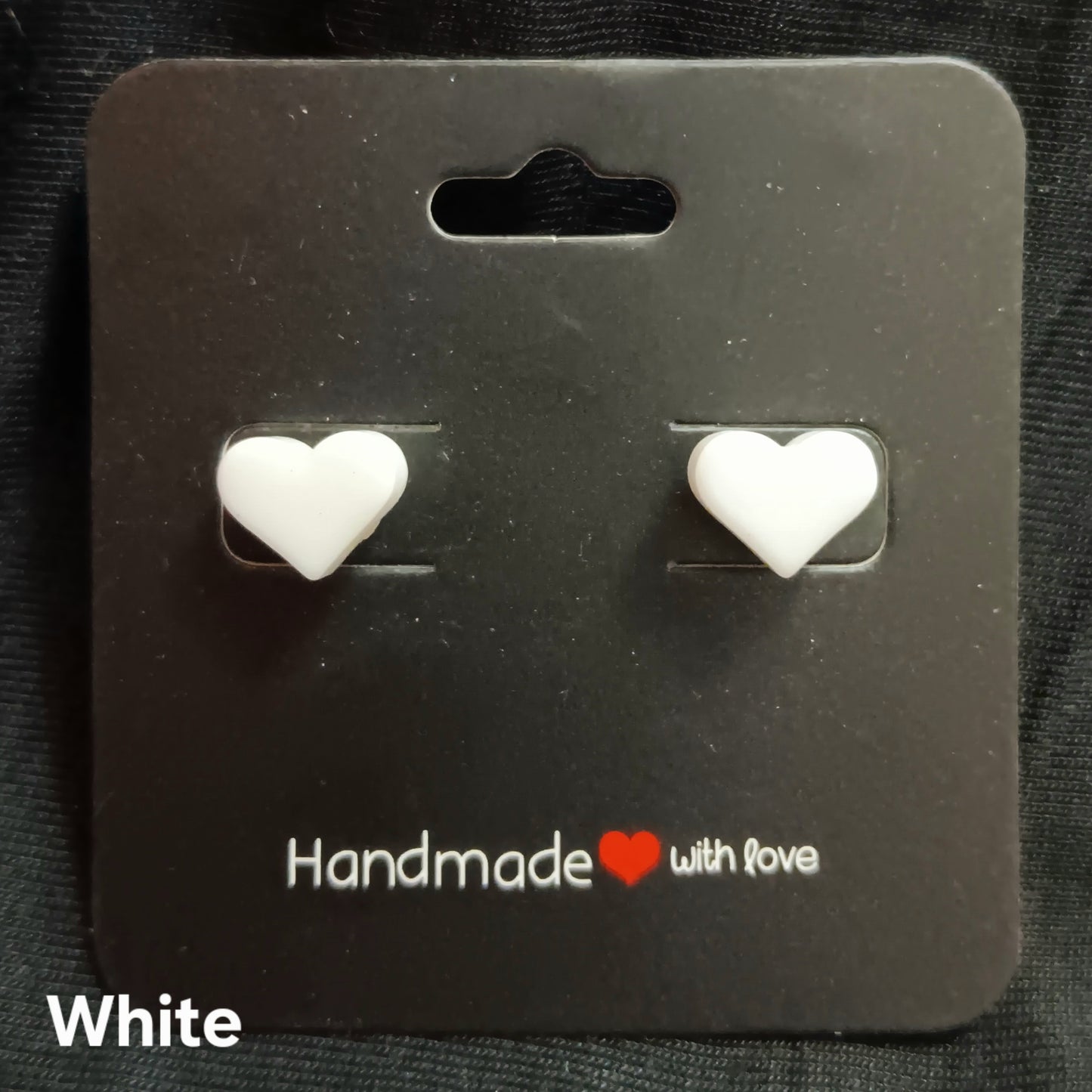 Heart Stud Earrings (variety of colours)