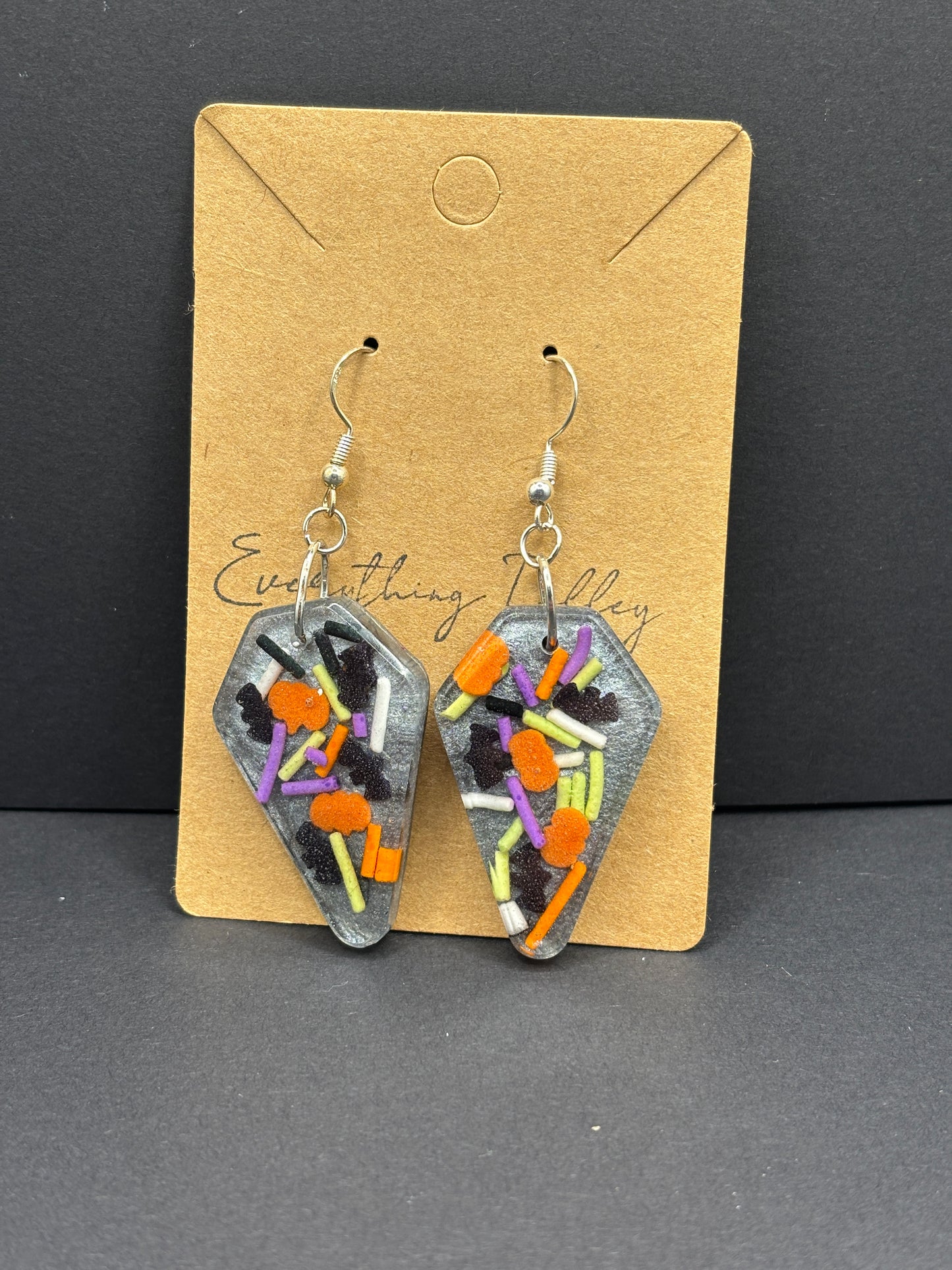 Halloween Coffin Earrings