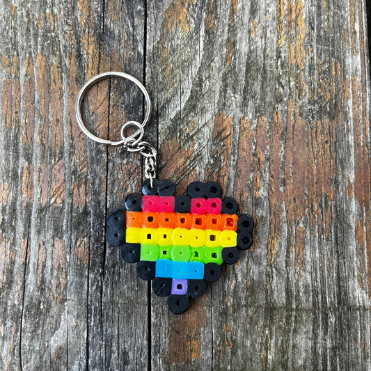 DIY PRIDE Heart Bead Keychain Kit
