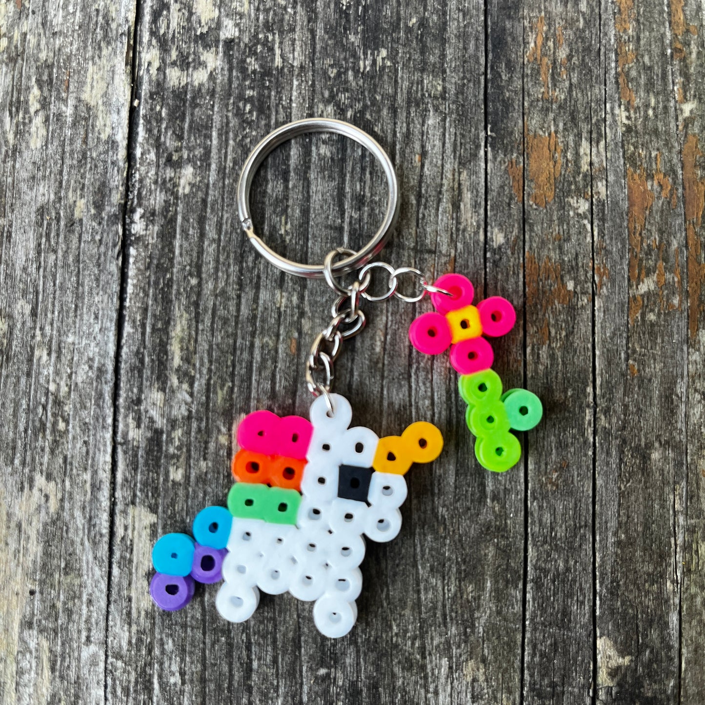 DIY Unicorn & Flower Bead Keychain Kit