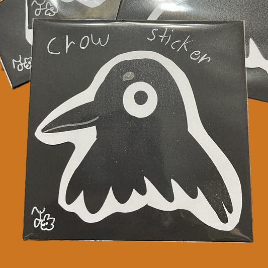 Handmade Crow Sticker