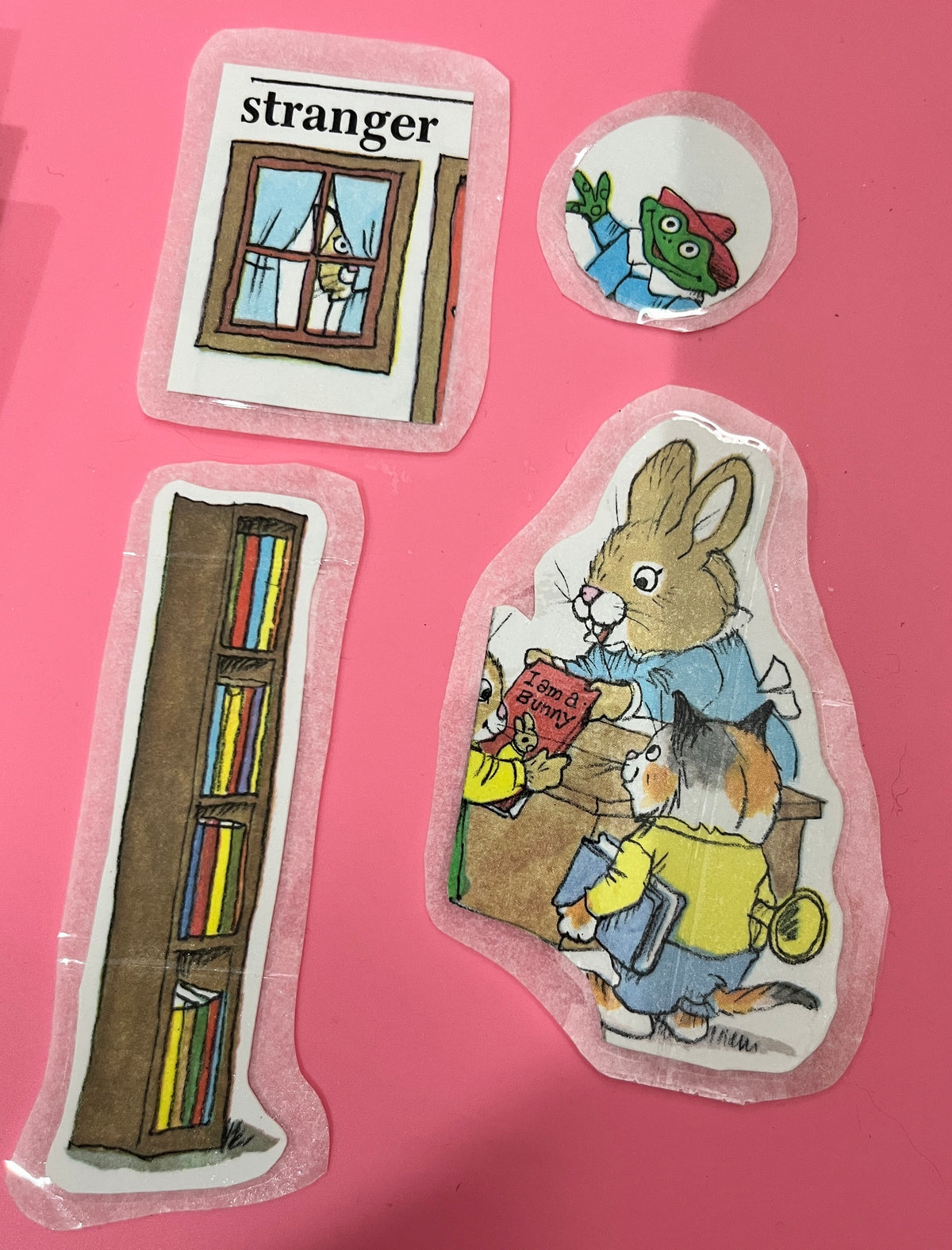 Upcycled Multipurpose Envelopes with Stickers! Richard Scarry Edition