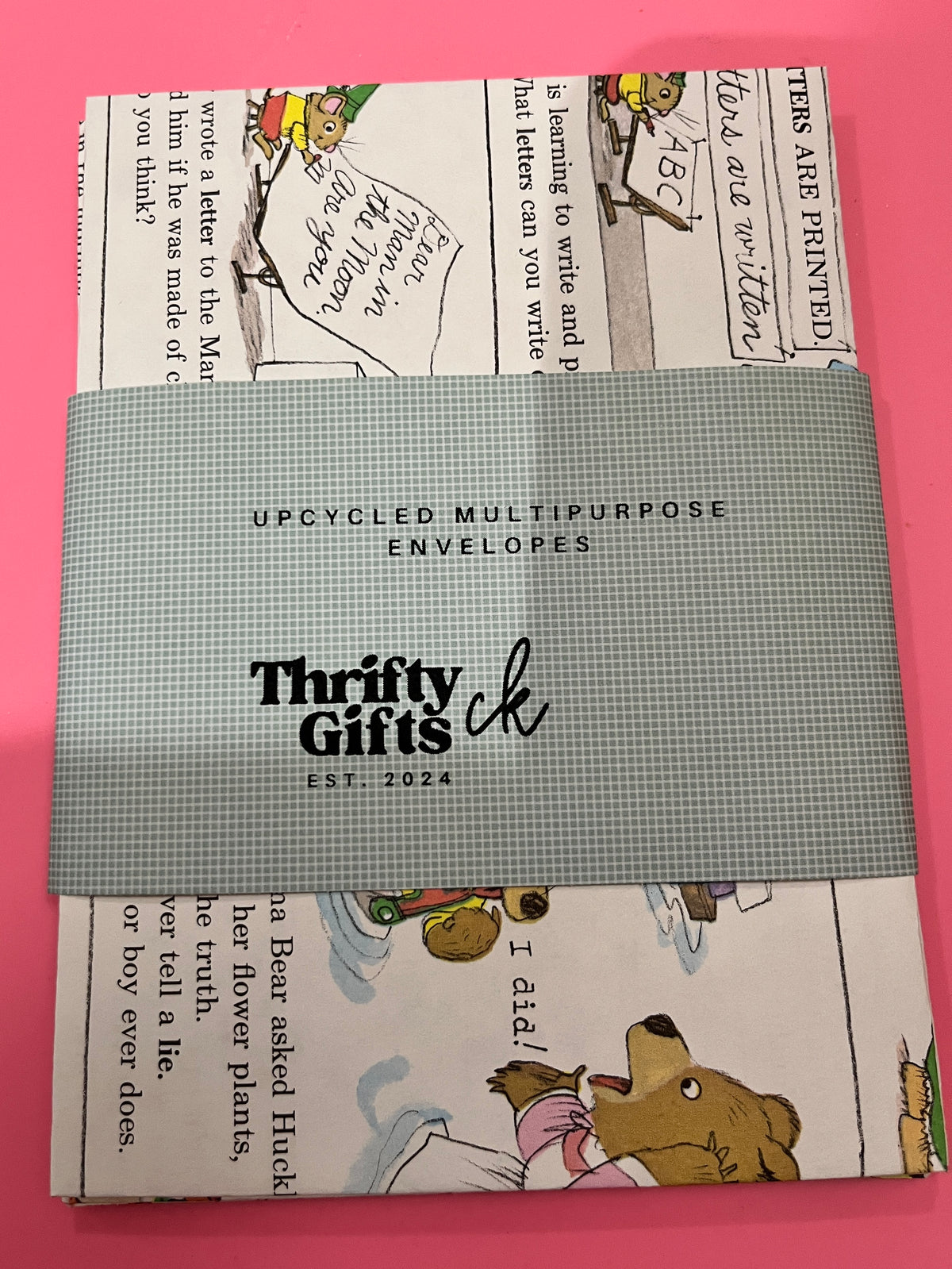 Upcycled Multipurpose Envelopes with Stickers! Richard Scarry Edition