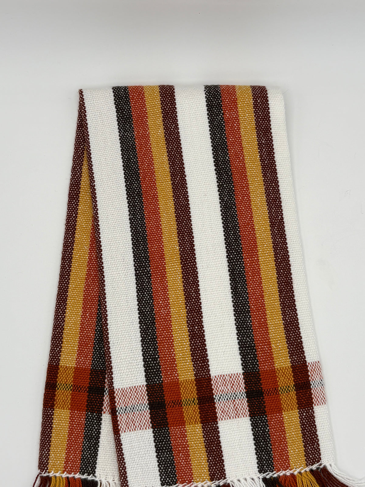 Tea Towel Handwoven Autum Stripe