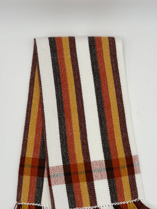 Tea Towel Handwoven Autum Stripe