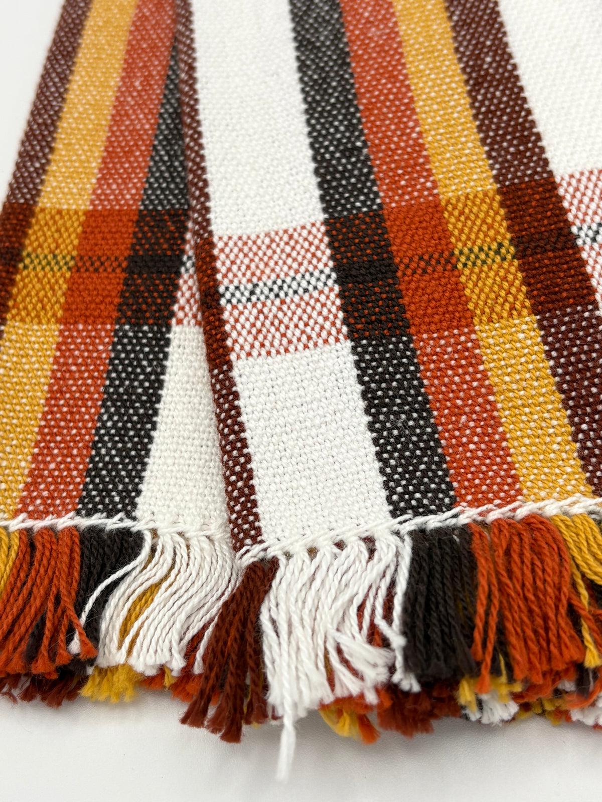 Tea Towel Handwoven Autum Stripe
