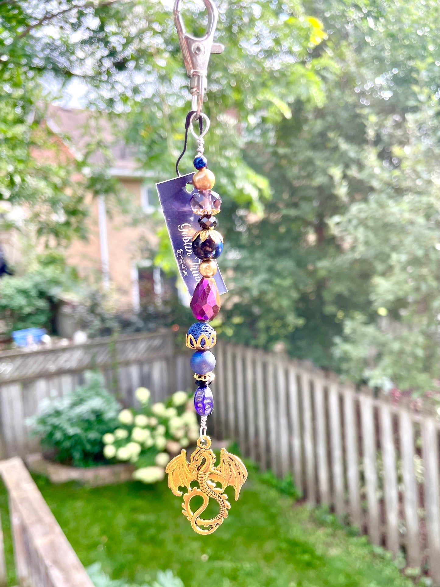 Goblin Trinket Charm Clip - Golden Dragon