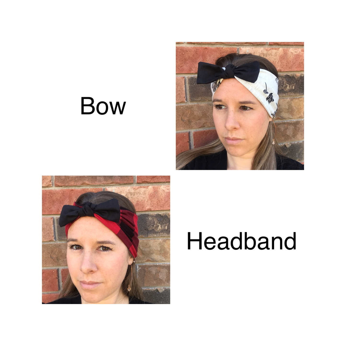 Bow bamboo headband - hair accessories