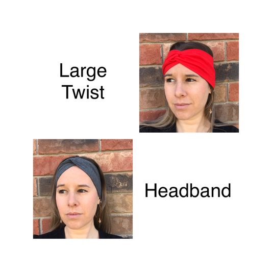 Large Twist bamboo headband - hair accessories