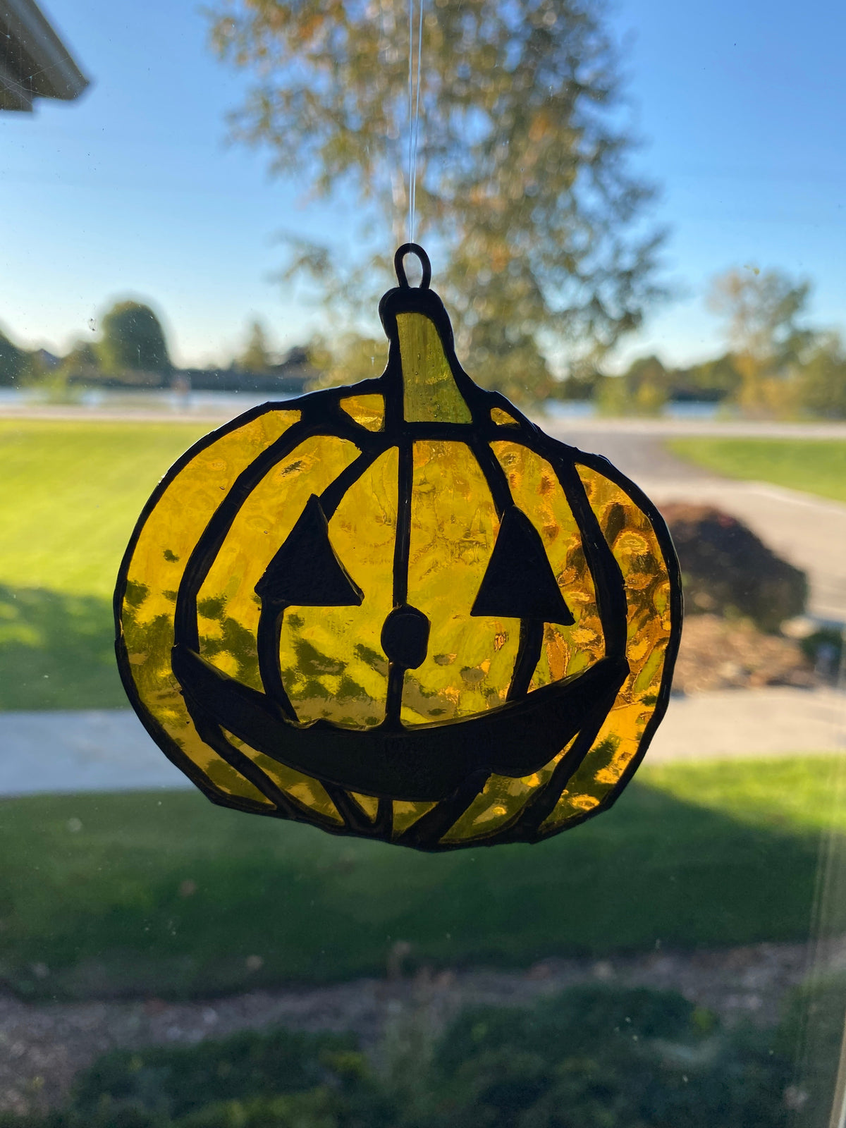 Stained Glass Jack-o-lantern