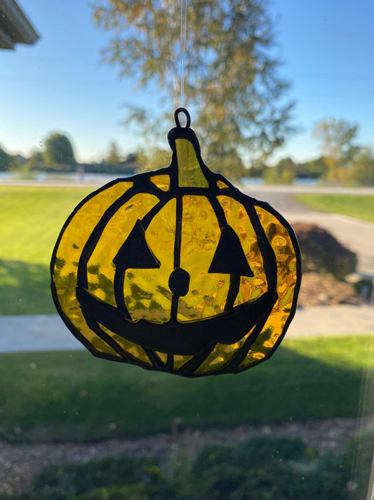Stained Glass Jack-o-lantern