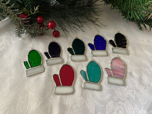 Stained Glass Mitt Ornaments