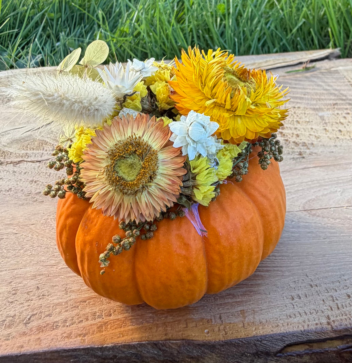 Dried Flower Pumpkins – Long-Lasting Décor )