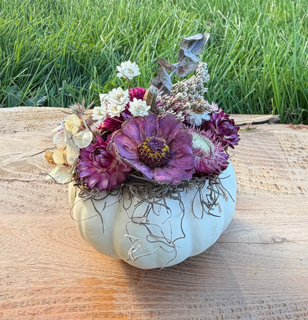 Dried Flower Pumpkins – Long-Lasting Décor (