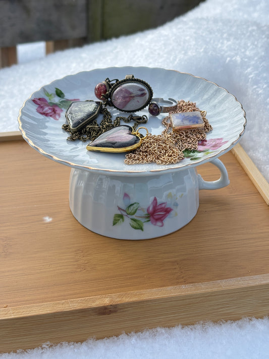 Tea Cup Jewelry Holder