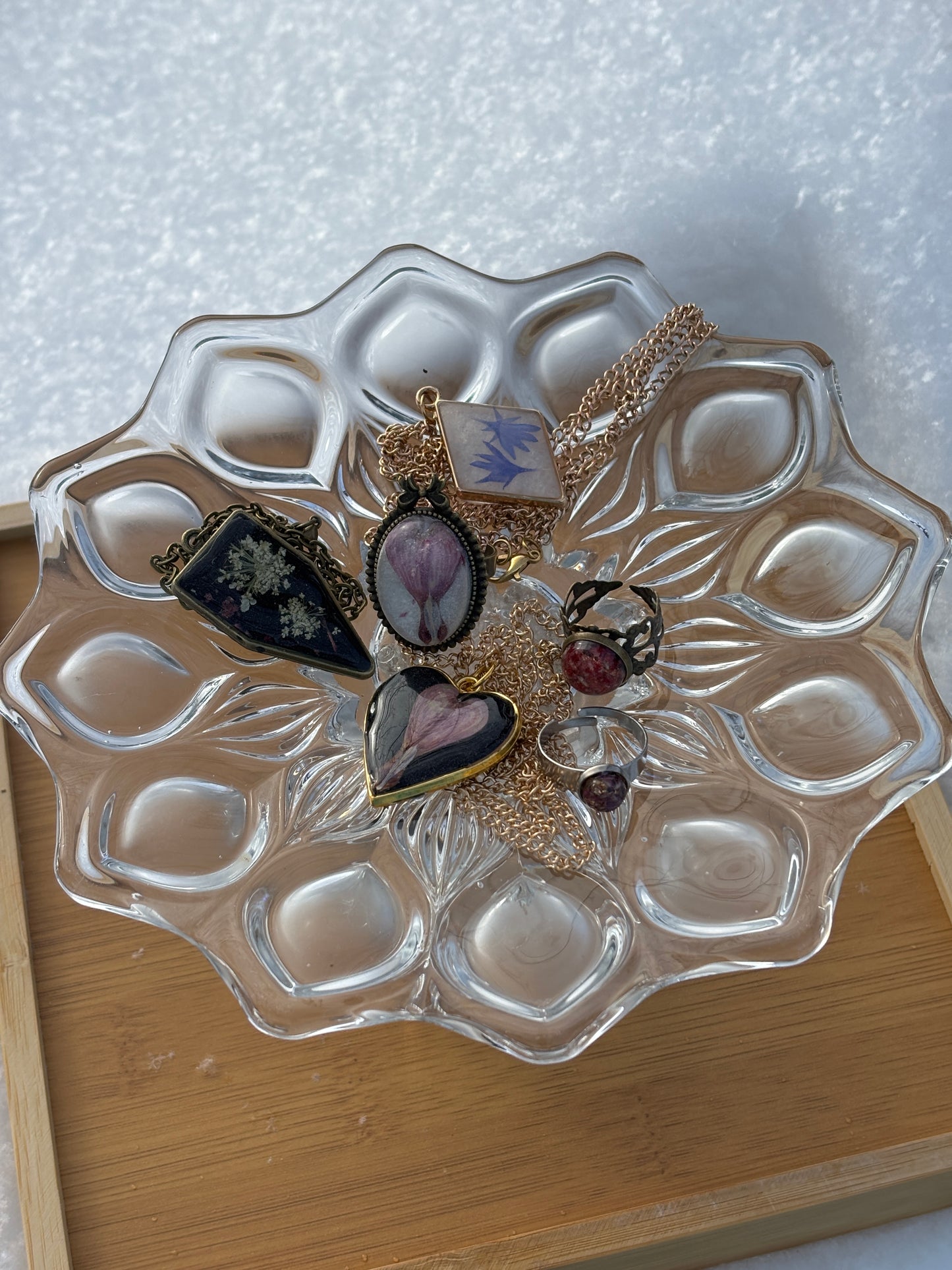 Glass Jewelry Holder