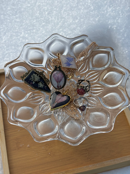 Glass Jewelry Holder