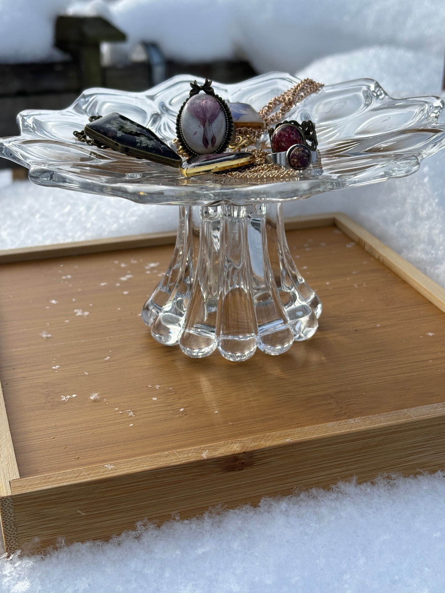 Glass Jewelry Holder