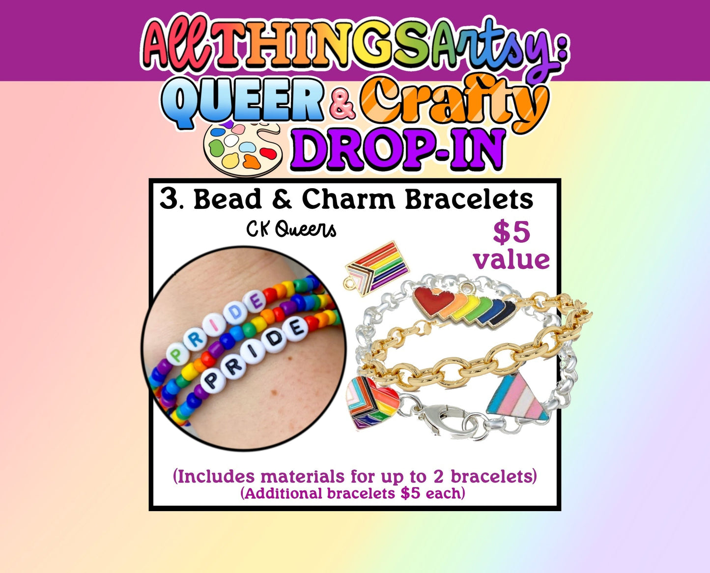 All Things Artsy: Queer & Crafty Drop-In Event Tickets