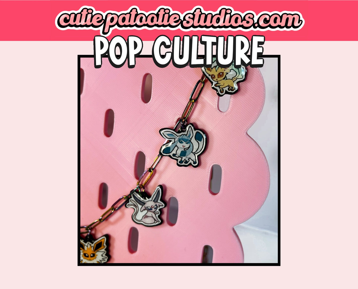 Poké-Cutie Eeveelutions Bag Charm/Necklace Combo