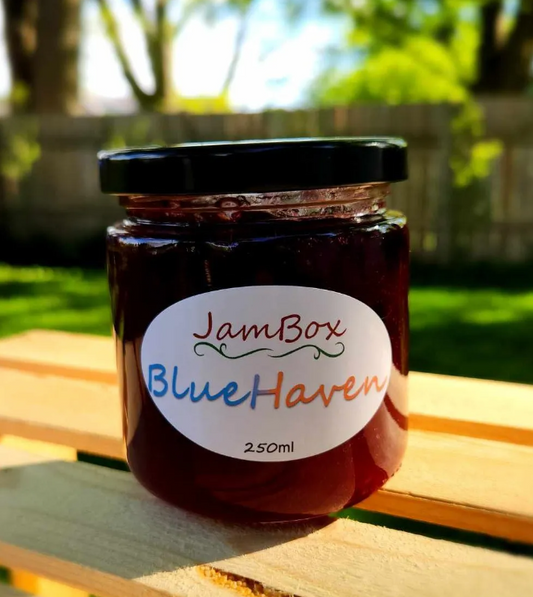 Blue Haven Jam – Blueberry, Peach (250mL)
