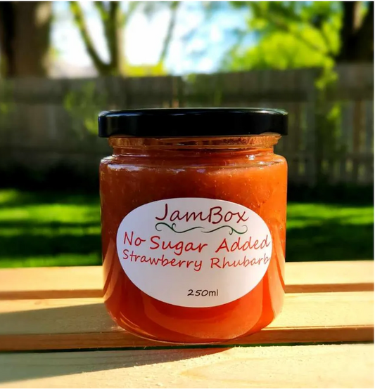 No Sugar Added Strawberry Rhubarb Jam (250mL)