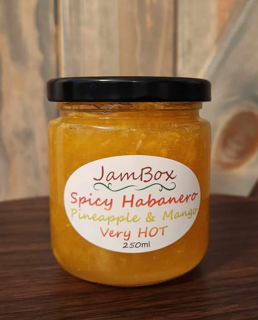 Spicy Habanero Pineapple & Mango Jam VERY HOT (250mL)