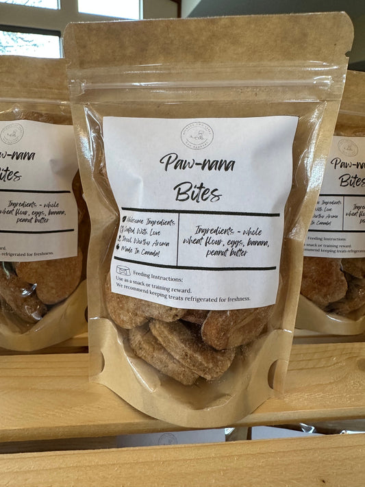 Paw-nana Bites- Baked Dog Treat