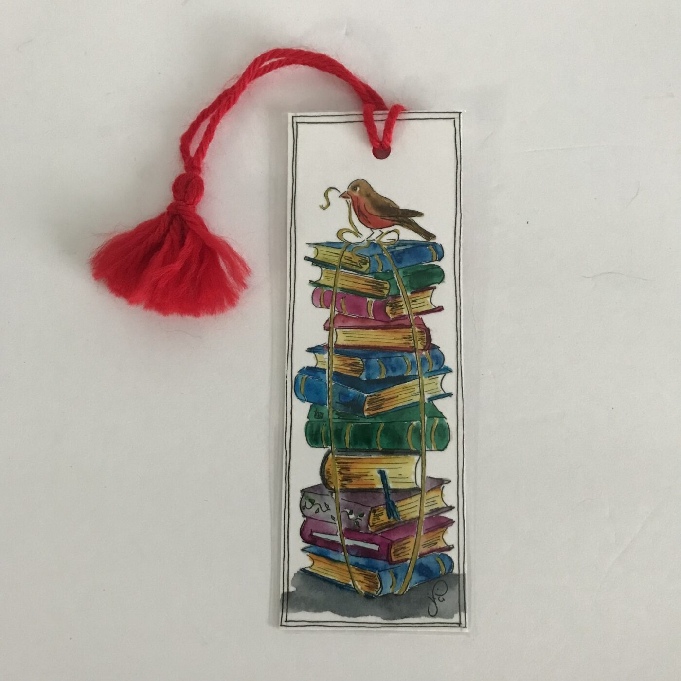 Bookmark – Stacked Books