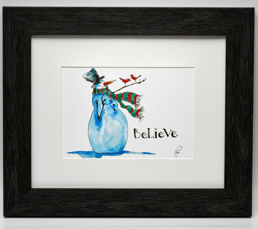 Believe Snowman
