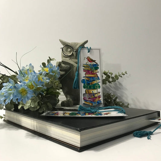 Bookmark – Stacked Books