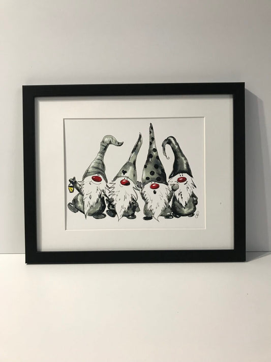 Gnome Art – Family Of Four