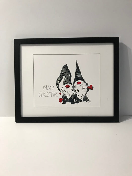 Gnome Art – Merry Christmas Gnomes
