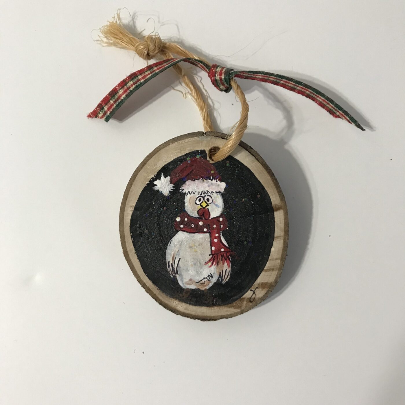 Hand Painted Wooden Ornament – Rooster