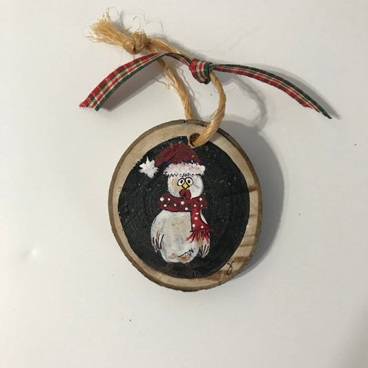 Hand Painted Wooden Ornament – Rooster