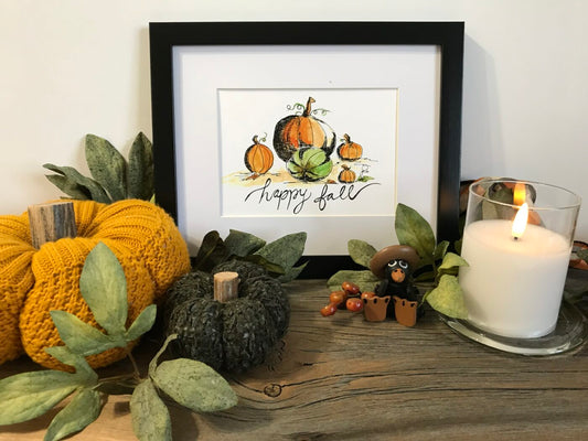 Happy Fall (Horizontal Pumpkins)