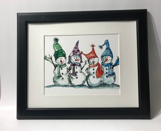 Snowman Family Of 4