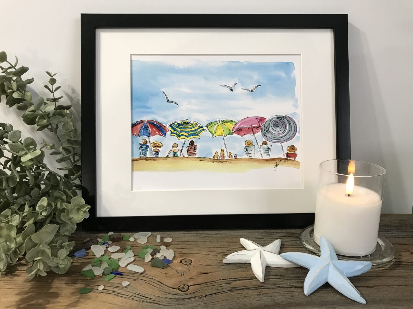 The Beach (Umbrellas)