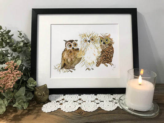 Whimsical Owls