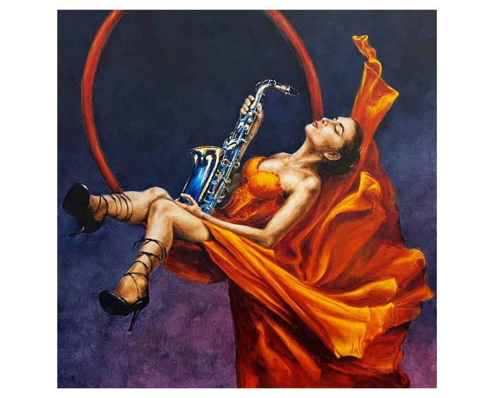 BluZ – Print on Canvas 24″ x 24″