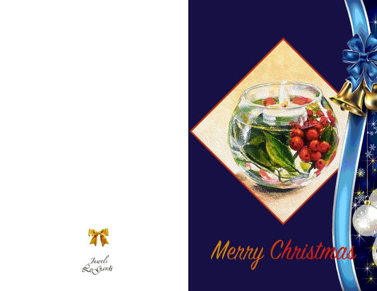 Holiday (Blue) – Greeting Card