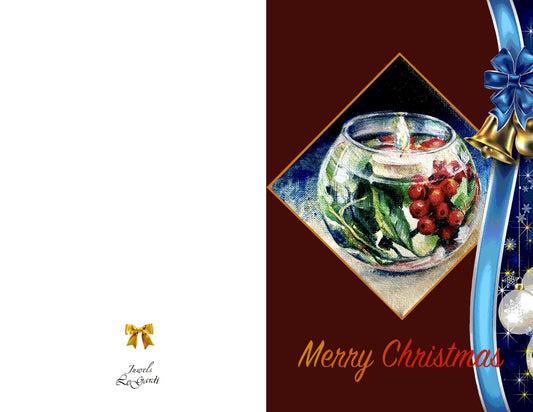 Holiday (Burgundy) – Greeting Card