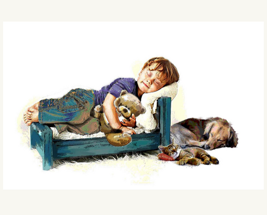 Noon Nap – Greeting Card