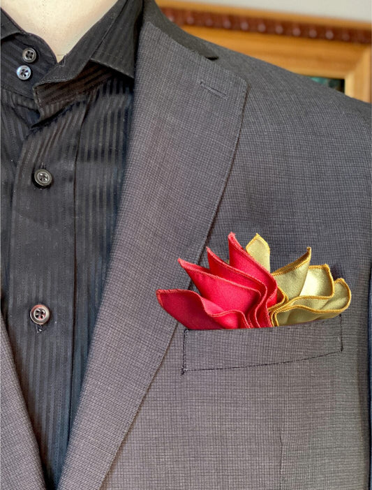 Peacock Pocket Square
