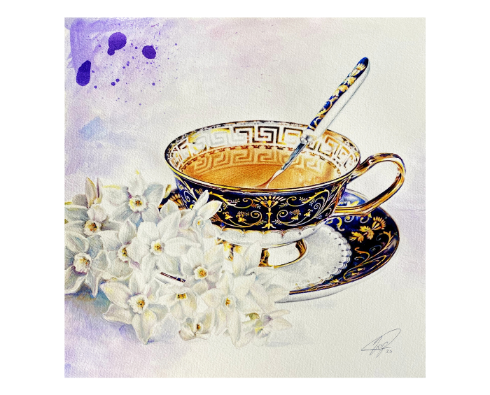 Spill The Tea – Print 12″ x 12″