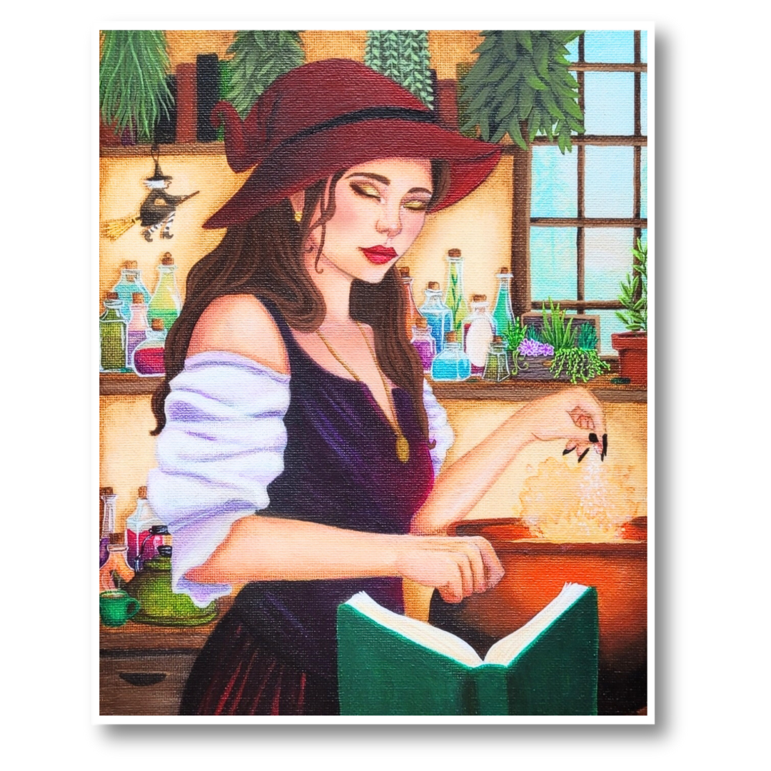 Kitchen Witch Art Print